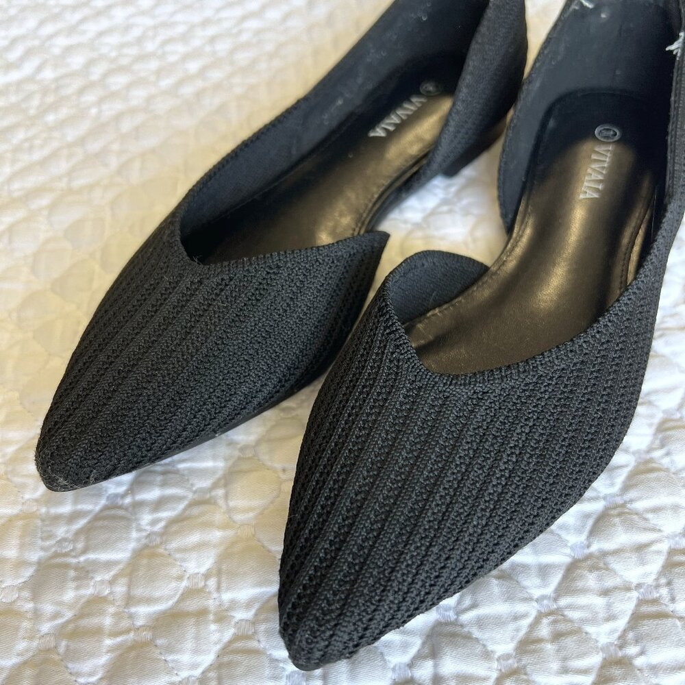 Vivaia D'Orsay Flats Black 35 / 5.0